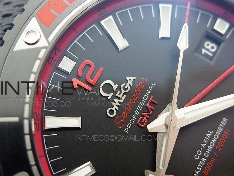 Planet Ocean 45.5mm Deep Black Real Ceramic VSF 1:1 Best Edition on Black Nylon Strap A8906 Super Clone